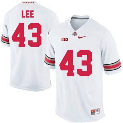 Ohio State Buckeyes Men's Darron Lee #43 White Authentic Nike College NCAA Stitched Football Jersey WR19I53MQ